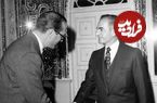 عکس| سفر در زمان؛ «محمدرضا پهلوی و رئیس‌جمهور فرانسه» در کنار میدان آزادی؛ سال 55