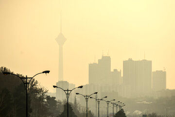 کیفیت هوای تهران در اولین روز زمستان