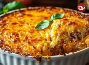 ببینید؛ طرز تهیه یک غذای متفاوت ایتالیایی با برنج و گوشت چرخ کرده