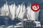 ببینید| فروریختن پل بزرگراهی در چند ثانیه