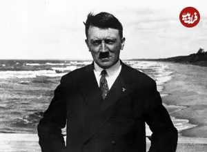 تصویر| سفر در زمان؛ عکس یادگاری «هیتلر» با یک خانواده کشاورز؛ سال 1315