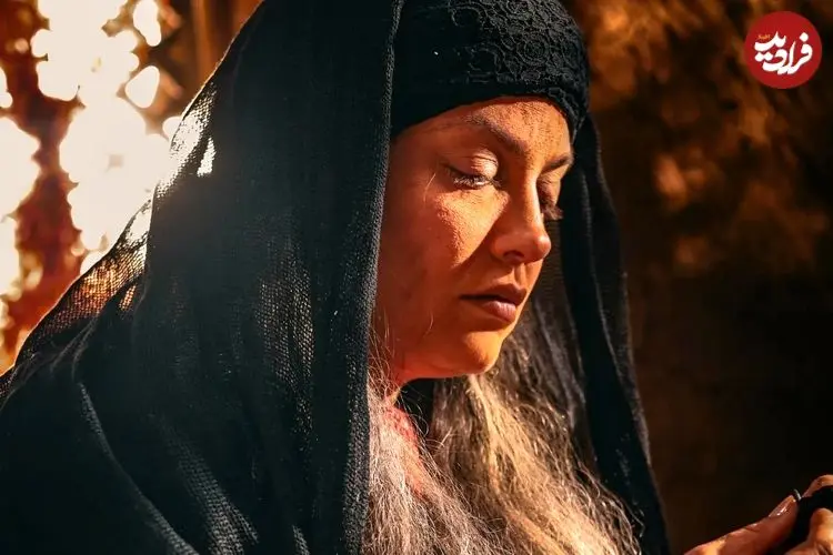 عکس| سفر در زمان؛ «ام جمیله» سریال بیگانگان در پشت صحنه یک سریال دیگر؛ سال 1399