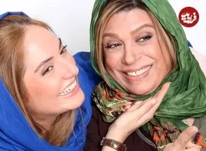 عکس| سفر زمان؛ «مهناز افشار» 25 ساله در کنار «گوهر خیراندیش» در پشت‌صحنه یک فیلم؛ سال 81