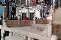حفاظت اضطراری از تخت مرمر در کاخ گلستان