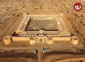 عکس| سفر به ایران قدیم؛ منظرۀ یک «کاروانسرا» در حدود 90 سال قبل
