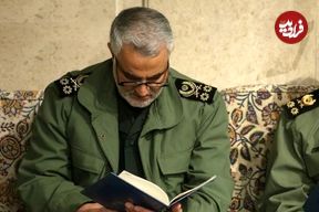عکس؛ سفر به تاریخ؛ «سردار سلیمانی» در حال تسلیت گفتن به «همسر هاشمی رفسنجانی»؛ سال 95