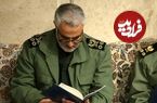 عکس؛ سفر به تاریخ؛ «سردار سلیمانی» در حال تسلیت گفتن به «همسر هاشمی رفسنجانی»؛ سال 95