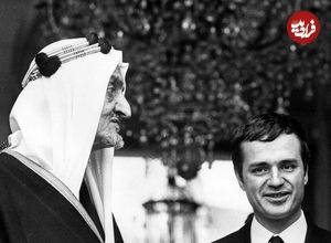 عکس؛ سفر در زمان؛ دیدار «ملک فیصل پادشاه عربستان و ملک حسین پادشاه اردن»؛ سال 46