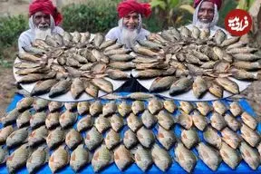 ببینید| غذای روستایی در هند؛ پخت خوراک با ماهی تیلاپیا توسط 3 پدربزرگ 70 ساله در جنگل