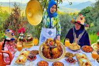 ببینید؛ غذای روستایی در مراکش؛ پخت یک غذای با مرغ در طبیعت