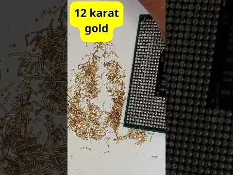 (ویدئو) نحوه استخراج طلا از CPU کامپیوترهای قدیمی