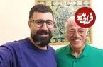 عکس| سفر زمان؛ «یکتا ناصر و علیرضا خمسه» در اتاق گریم نیسان آبی؛ سال 1400