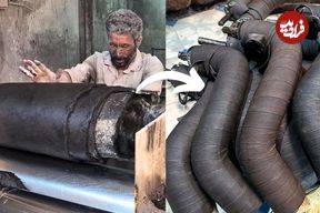 ببینید؛ نحوه تولید انبوه شلنگ رادیاتور در کارگاهی در پاکستان