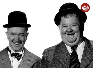 عکس| سفر در زمان؛ «لورل و هاردی» در صحنهای از «نمایش هالیوود ۱۹۲۹»؛ سال 1307