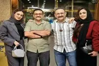 عکس| قاب خانوادگی دو برادر بازیگر سینما به همراه همسرانشان 