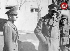 عکس؛ سفر در زمان؛ بازدید «رضاخان و محمدرضا پهلوی» از دانشگاه جنگ؛ دهه 1310