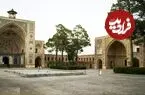 عکس| سفر زمان؛ تصویری از حیاط مسجد جامع سمنان در دوران قاجار