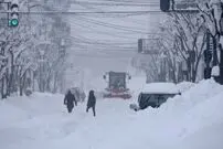 (ویدئو) رکوردشکنی بارش برف در ژاپن
