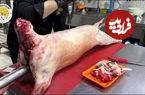 ببینید؛ غذای خیابانی در ترکیه؛ پخت بره بریان در استانبول