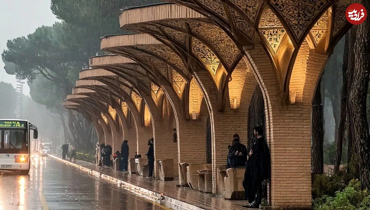 تصاویر؛ طرح ایرانی برای یزد؛ ایستگاههای اتوبوس به سبک معماری سنتی