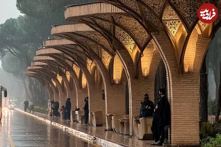 تصاویر؛ طرح ایرانی برای یزد؛ ایستگاه‌های اتوبوس به سبک معماری سنتی 