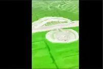 ببینید| بزرگ‌ترین دریاچه نمک چین