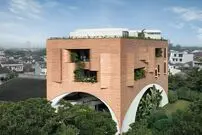 تصاویر؛ معماری متفاوت یک «اداره-باغ» در اندونزی