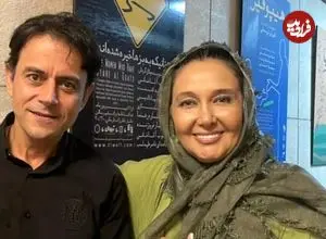 عکس| سفر زمان؛ «کتایون ریاحی» 34 ساله در کنار «فخری خوروش» در پشت‌صحنه «پهلوانان نمی‌میرند»