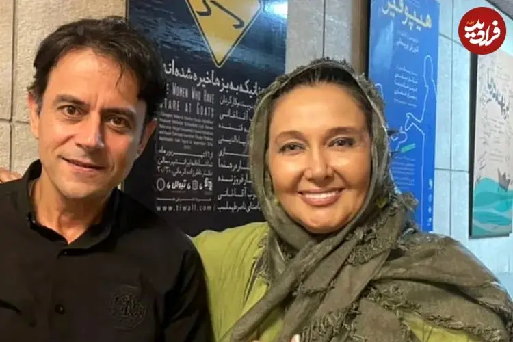 عکس| سفر زمان؛ «کتایون ریاحی» 34 ساله در کنار «فخری خوروش» در پشت‌صحنه «پهلوانان نمی‌میرند»