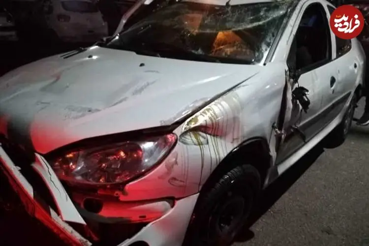 ببینید؛ لحظه تصادف خسارت‌بار پژو ۲۰۶ با شش خودرو در پی حرکت نمایشی!