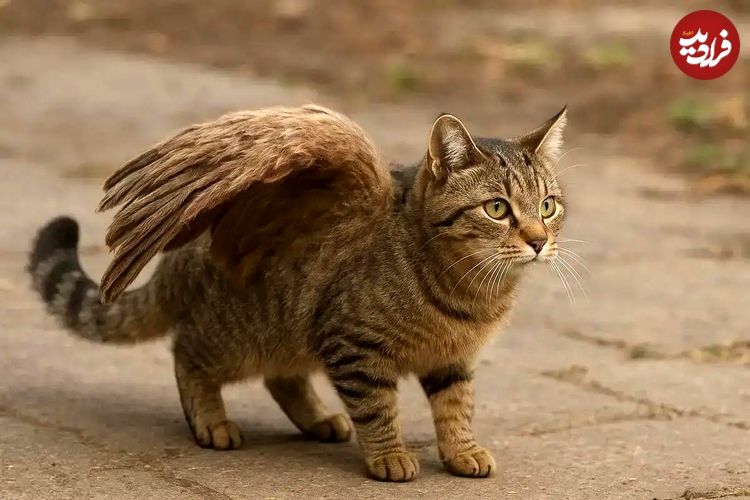 تصاویر؛ گربه‌های بالدار؛ ماجرای گربه بالدار کرمان چیست و چرا برخی گربه‌ها بال دارند؟