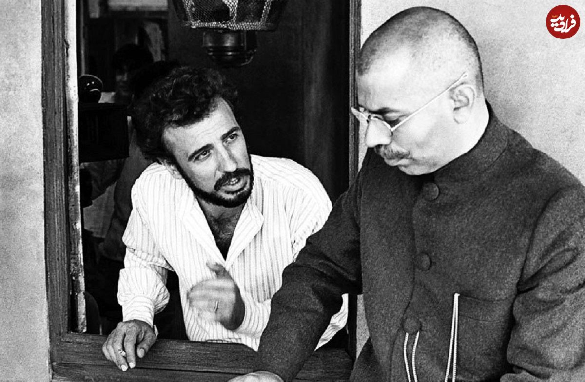 (عکس) «علی حاتمی، همایون و مازیار پرتو» در پشت صحنه فیلم باباشمل؛ سال 50