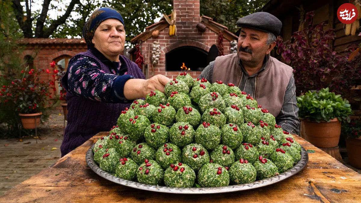 (ویدئو) نحوه پخت «پخالی» خوشمزه گرجستانی توسط مادربزرگ آذربایجانی