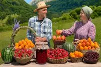 ببینید| غذای روستایی در آذربایجان؛ تهیه مربای گیلاس، توت فرنگی و زردآلو به روش سنتی