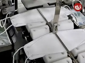 ببینید| فرآیند دیدنی تولید انبوه ماسک در کره جنوبی