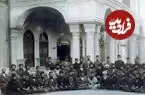 عکس| سفر زمان؛ «محمد تدین» رئیس دوره ششم مجلس شورای ملی و دیگر اعضای هیئت‌رئیسه؛ سال 1305