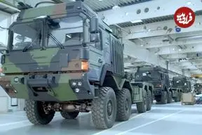 ببنیید| نگاهی به مراحل ساخت کامیون ضدگلوله و زرهی ارتش آلمان