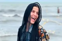 عکس| سفر زمان؛ چهرۀ «غزاله اکرمی» (سوجان) 20 ساله در مراسم اکران یک فیلم؛ سال 97