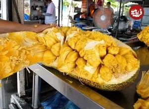 ببینید| غذای خیابانی در مالزی؛ جک فروت و موز سرخ شده در پنانگ