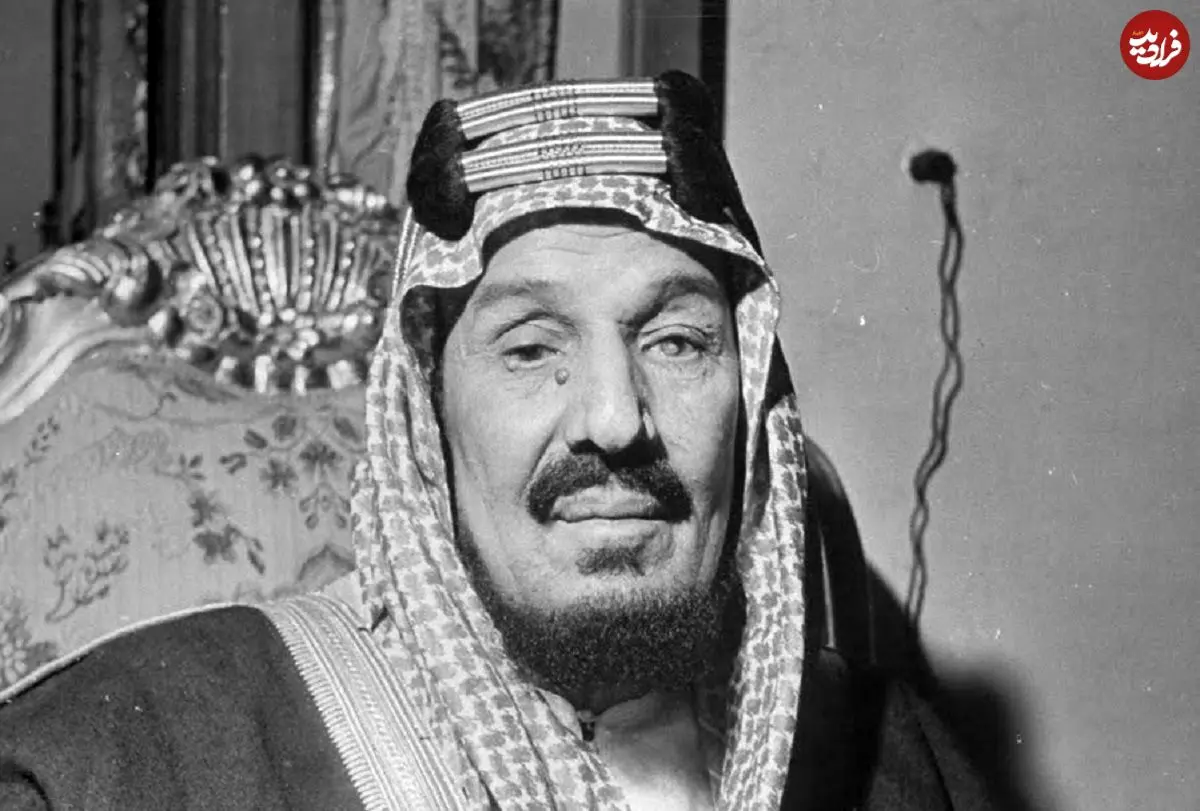 عکس| سفر در زمان؛ «ملک عبدالعزیز، پادشاه عربستان» به همراه «ملک فاروق، پادشاه مصر» در قاهره؛ سال 1323