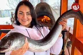 ببینید| غذای روستایی در اوکراین؛ پخت دو غذای متفاوت با مارماهی رودخانه ای