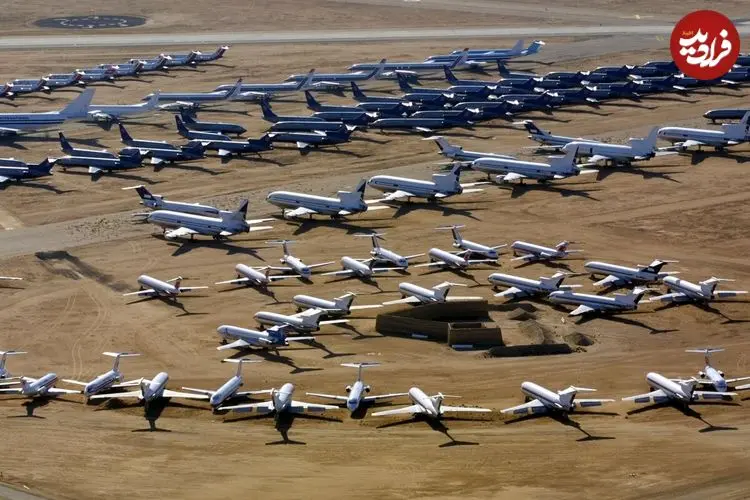عکس؛ ۴۰۰۰ بمب‌افکن‌ و جنگنده‌ آمریکایی یکجا جمع شده‌اند