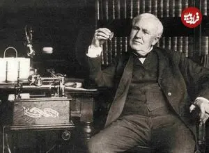عکس| سفر در زمان؛ «توماس ادیسون» در کنار اختراع حیرت انگیزش «گرامافون»؛ سال 1253