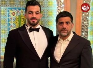 عکس؛ حسن یزدانی با این تیپ متفاوت داماد شد