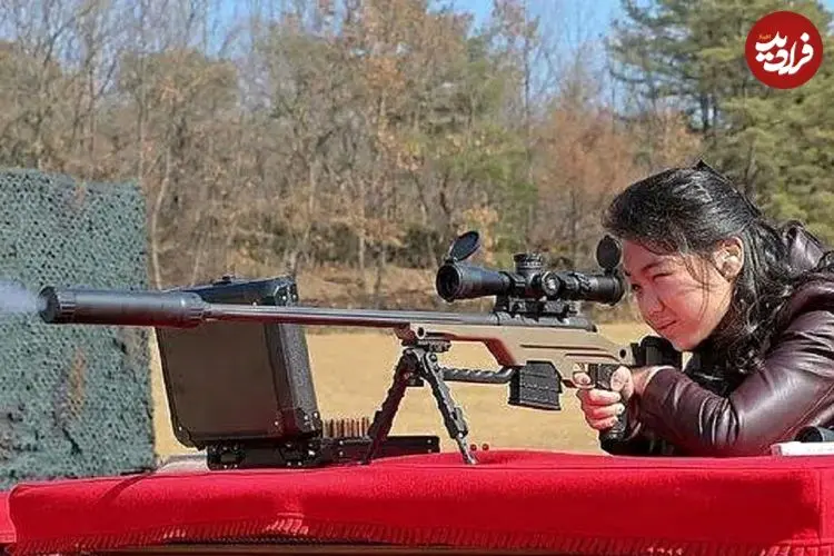 تصاویر| دختر کیم جونگ اون در میدان تیر 