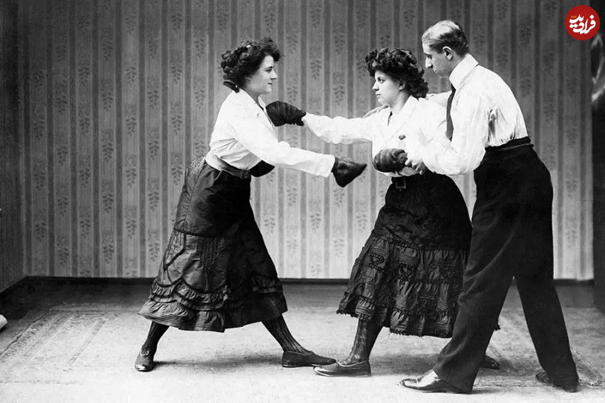 تصاویر| بوکس زنان در سال های 1890