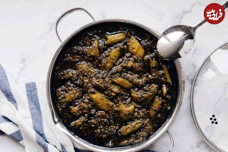 طرز تهیه خورش کرفس مجلسی و جاافتاده