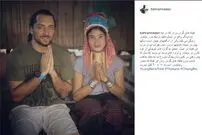 عکس/ بهرام رادان کنار زن تایلندی از یک قبیله عجیب