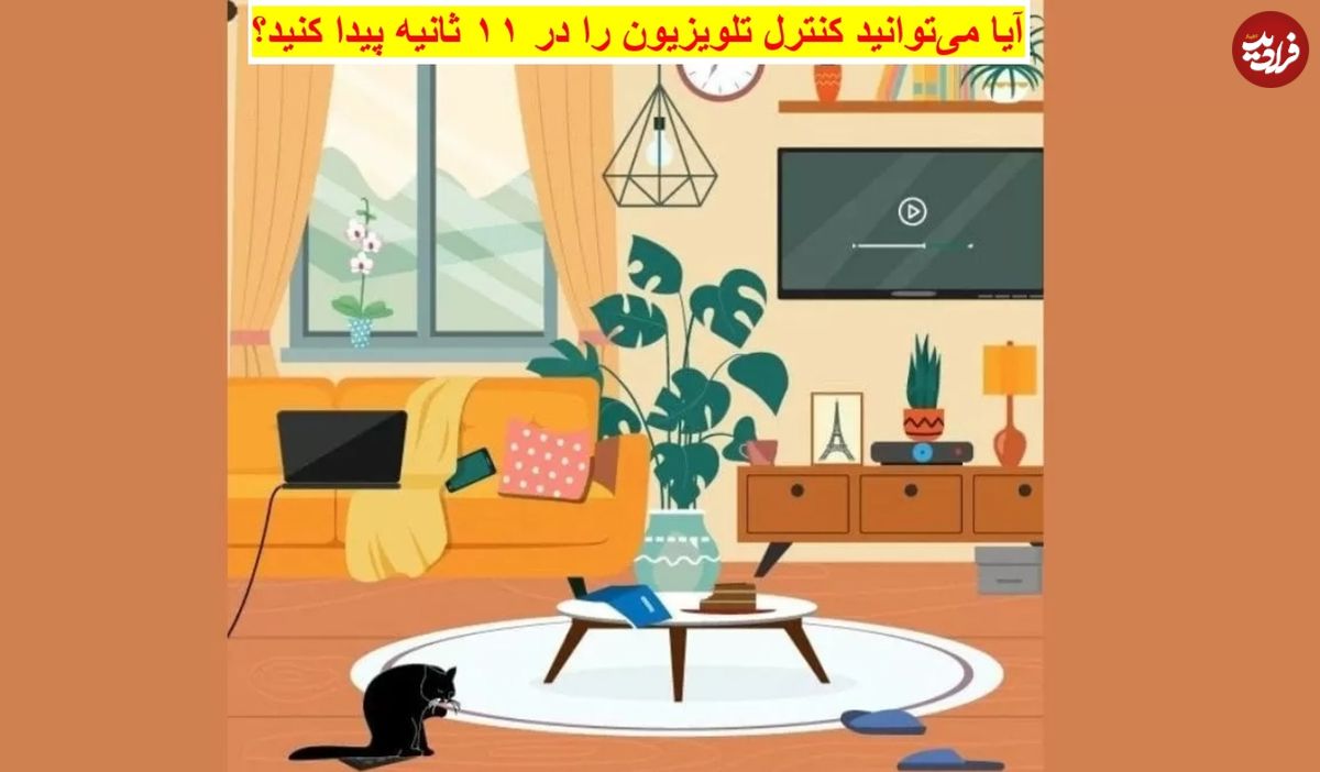 معمای تست IQ؛ آیا می‌توانید کنترل تلویزیون را در ۱۱ ثانیه پیدا کنید؟