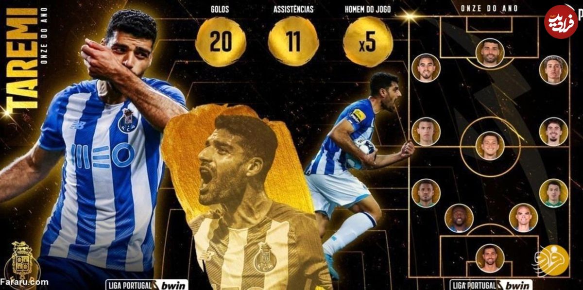 مهدی طارمی ؛ مهاجم تیم منتخب لیگ برتر پرتغال